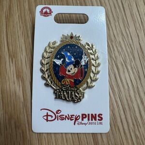 Disney Cruise Line Pin DCL Fantasy Crest Pin Sorcerer Mickey Mouse Pin